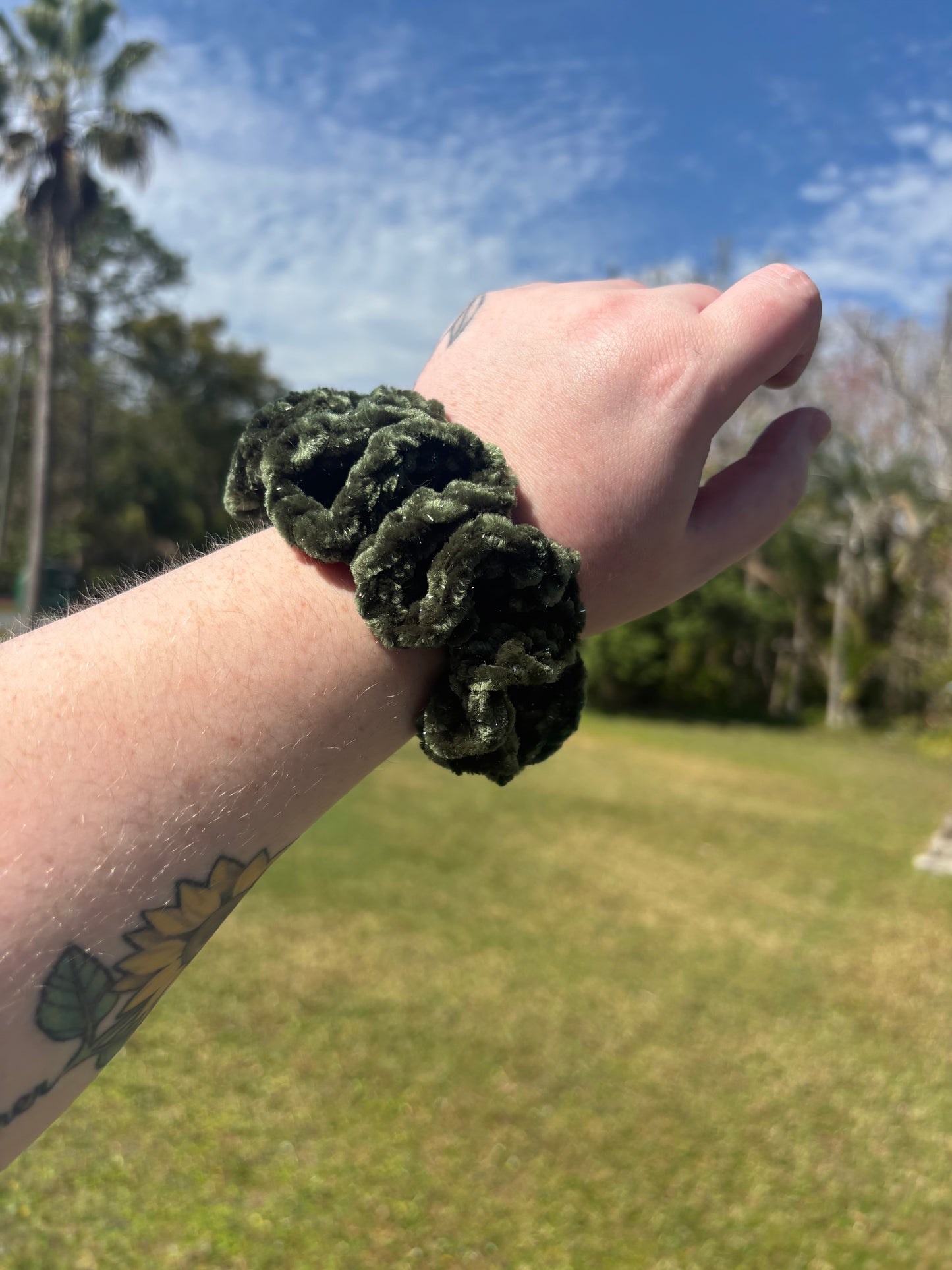 Super Greens Sparkly Scrunchie