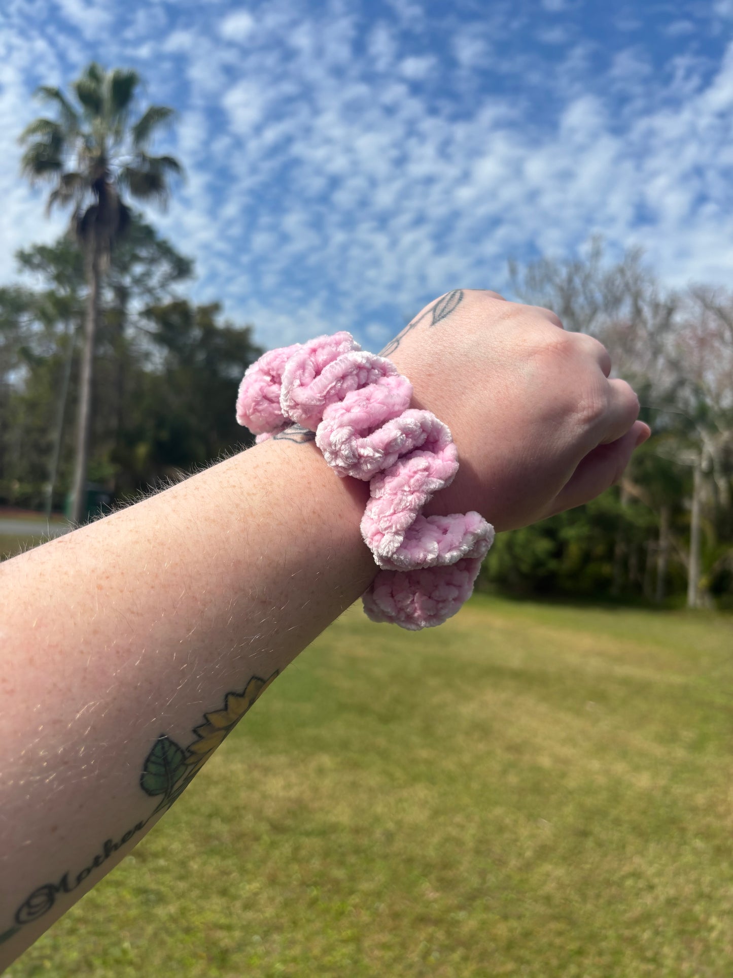 Pink Diamond Scrunchie