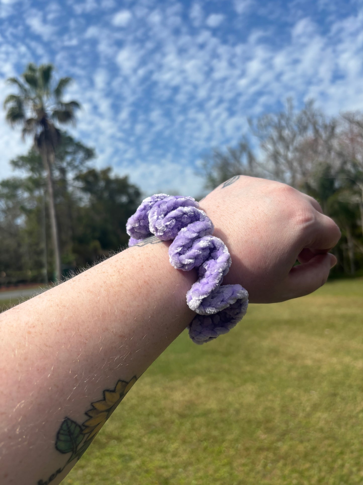 Pastel Lilac Scrunchie