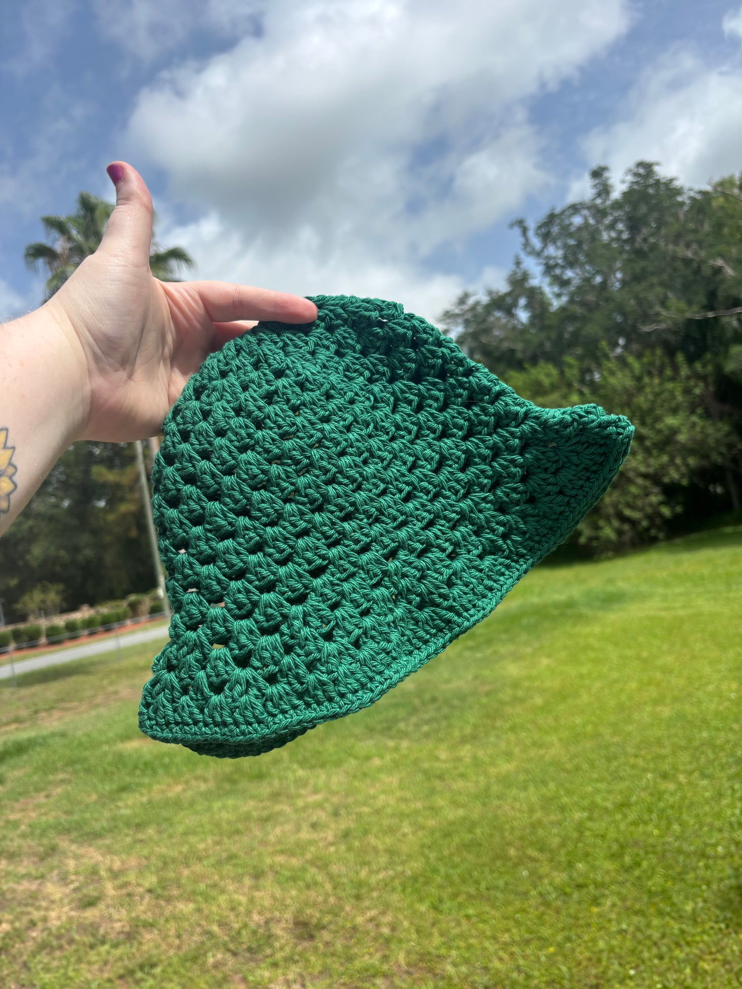 Forest Green Bucket Hat
