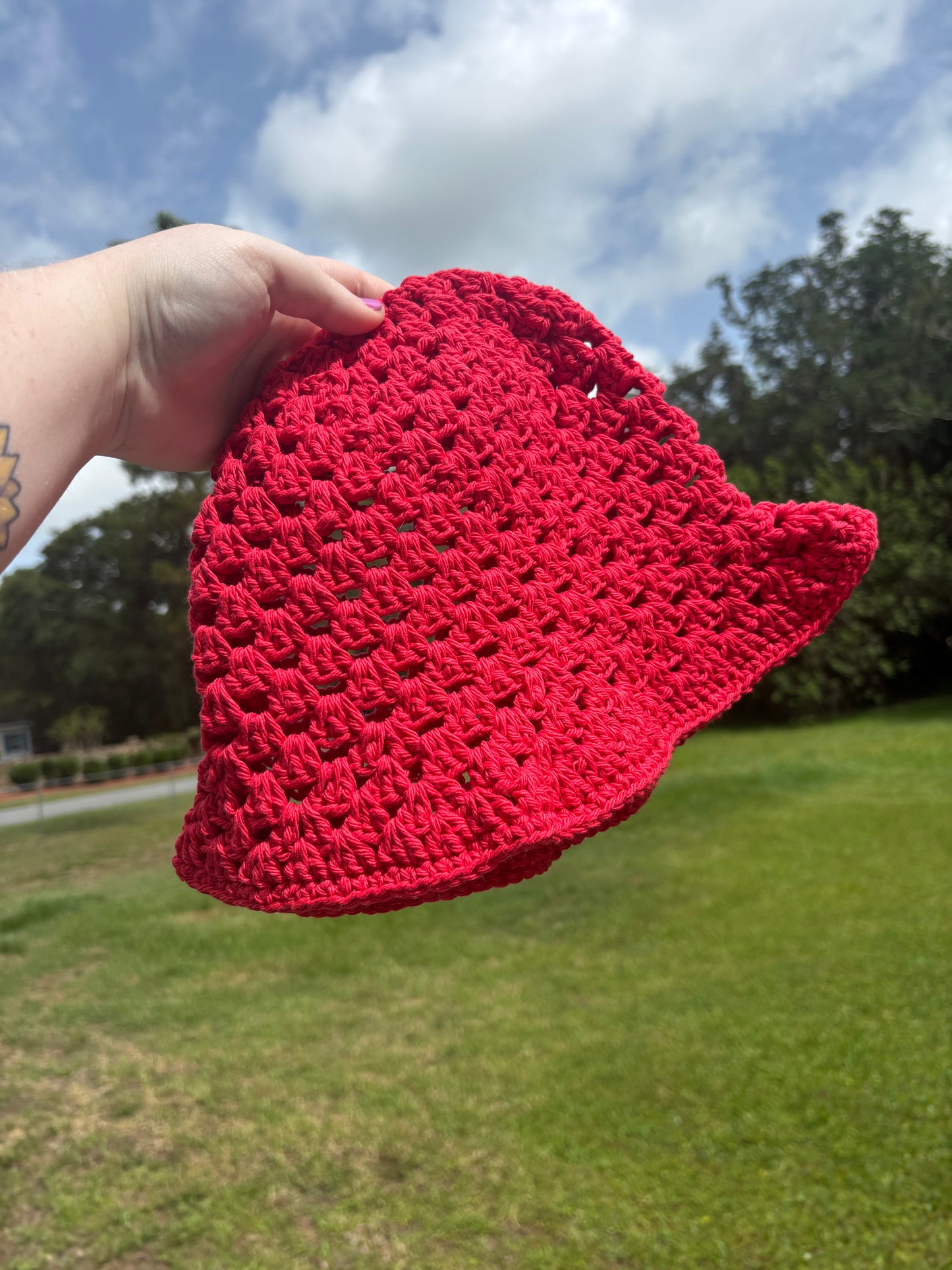 Cherry Red Bucket Hat
