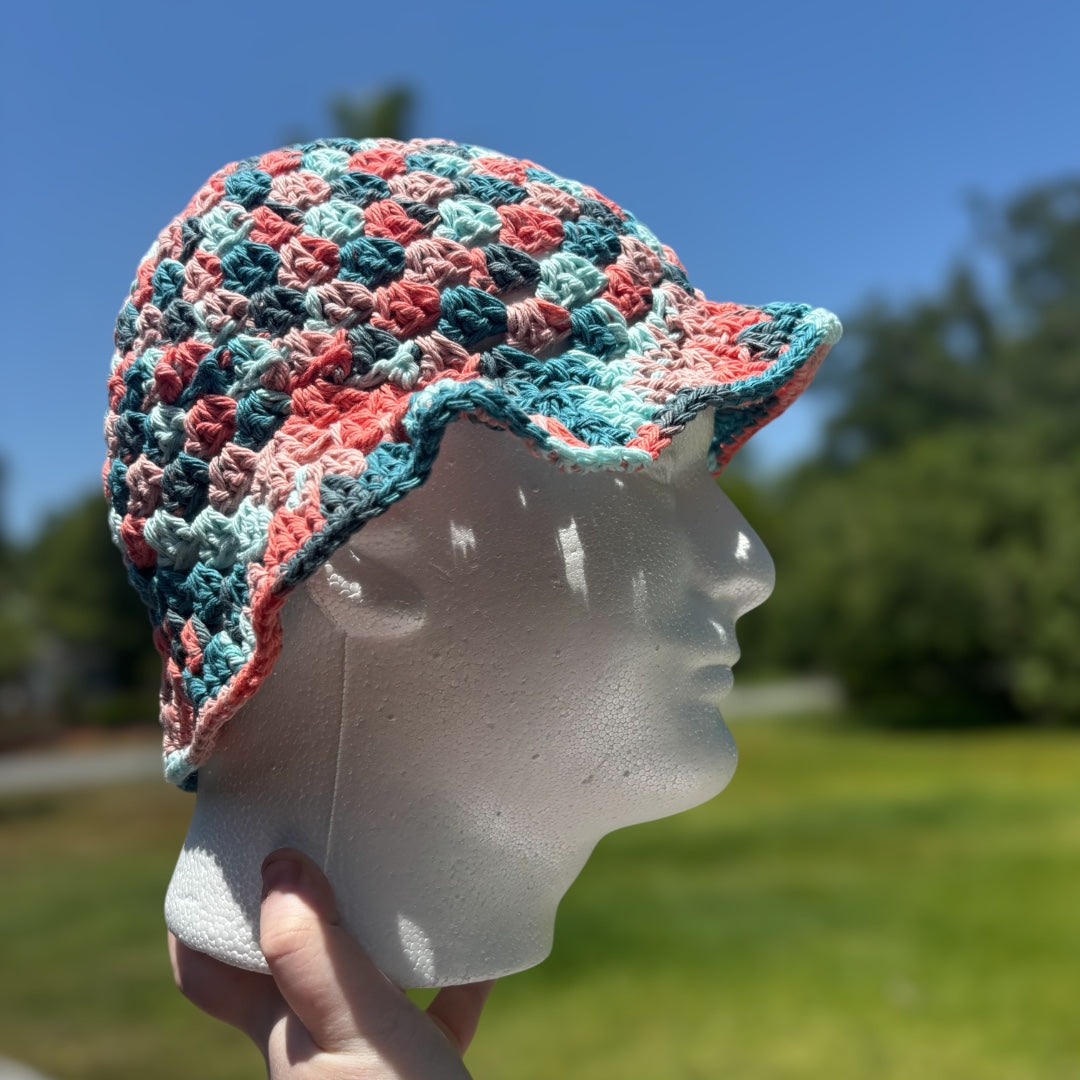 Coral Haze Ombre Bucket Hat