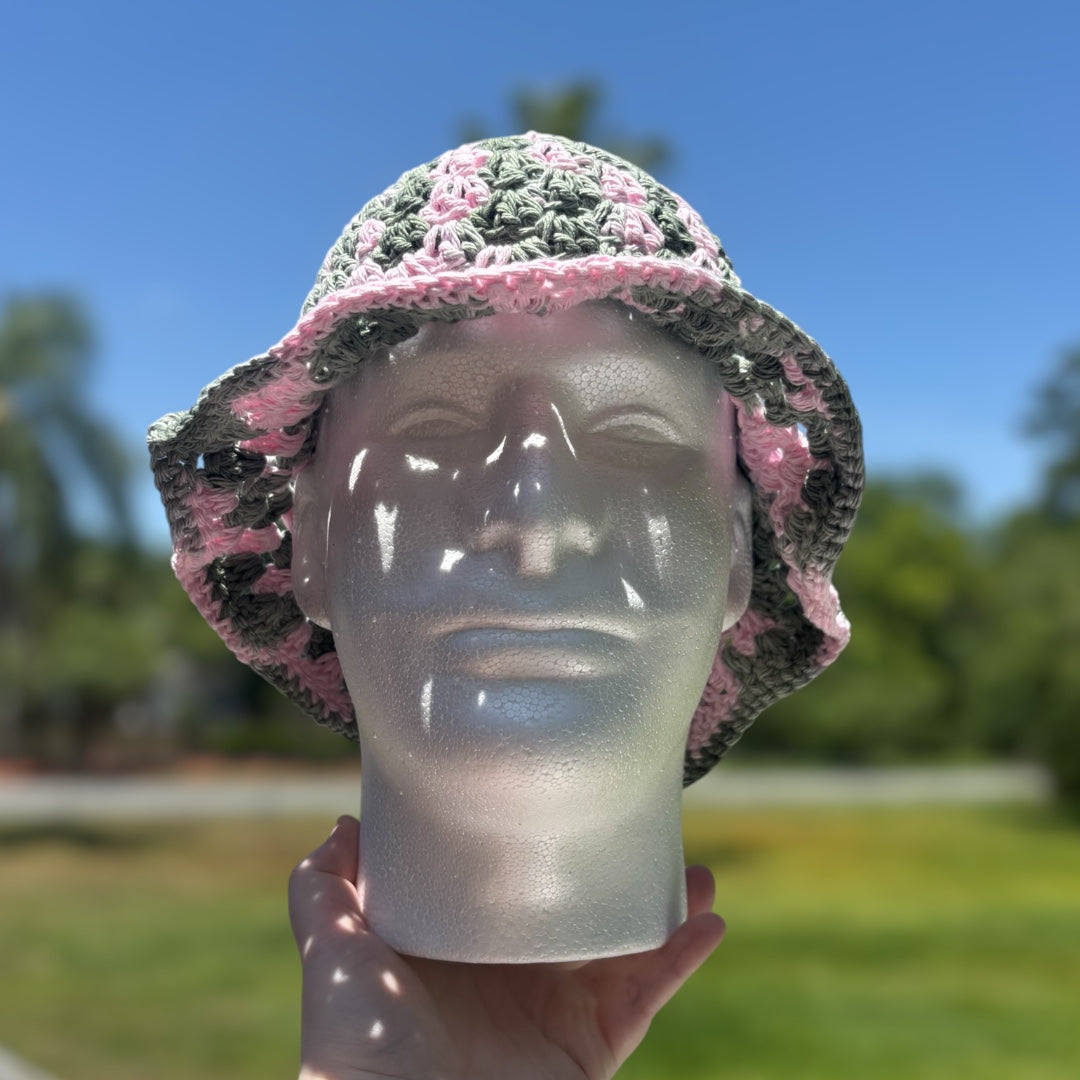 Pink Camo Bucket Hat