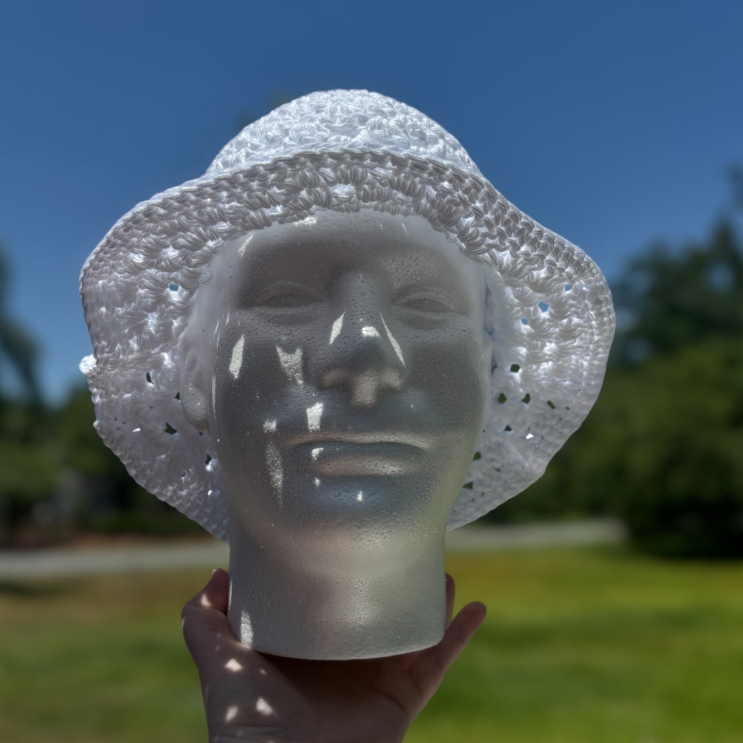 White Bucket Hat