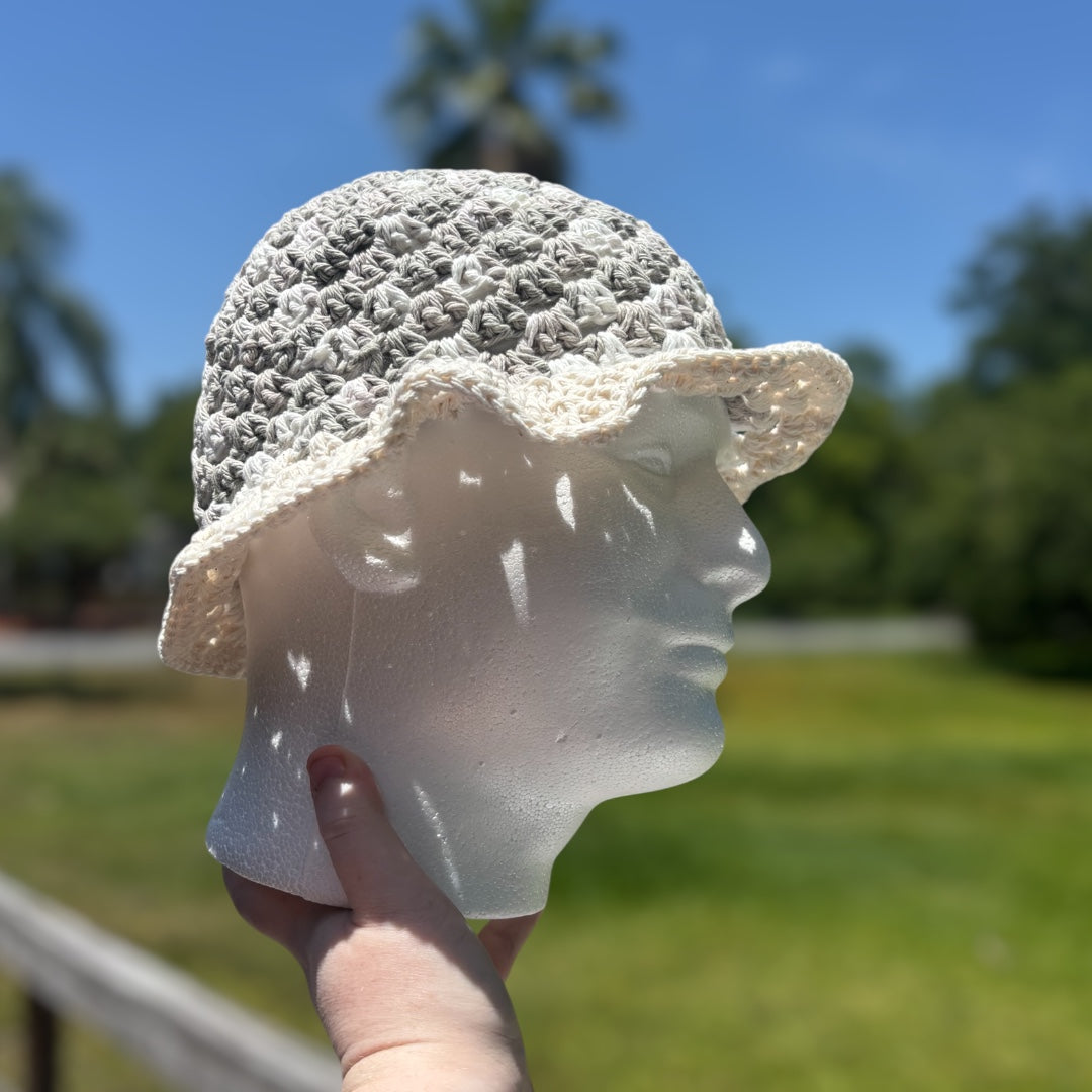 Graige Bucket Hat with Ecru Brim