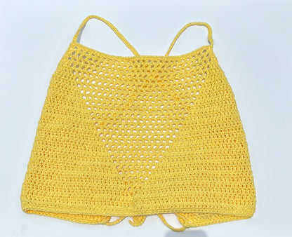 Yellow Valerie Crop Top - XXL