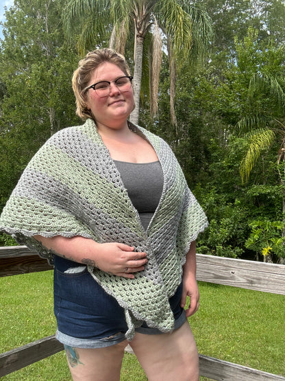 Silver & Sage Shawl