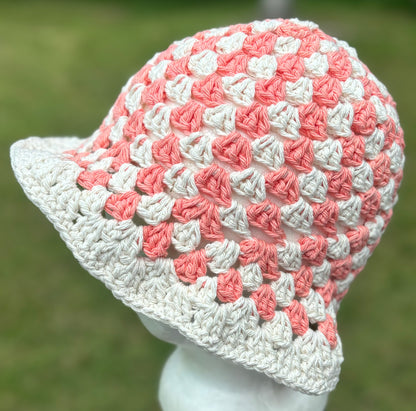 Coral Rose Bucket Hat