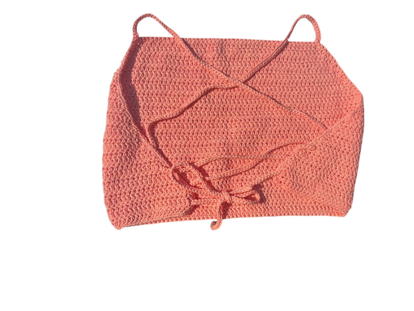 Coral Rose Solid Valerie Crop Top - XL
