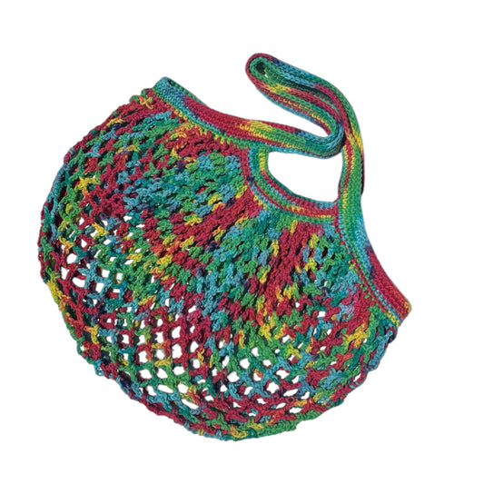 Rainbow Mesh Market Bag