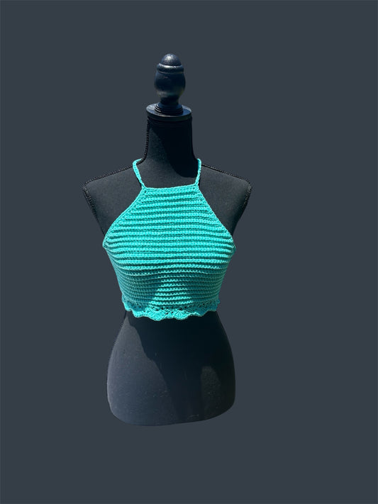 Seabreeze Willow Crop Top - S