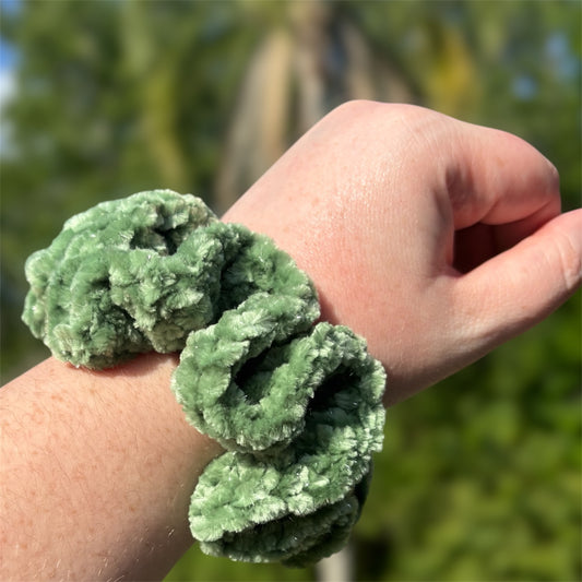 Watercress Sparkly Scrunchie