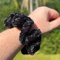 Licorice Sparkly Scrunchie