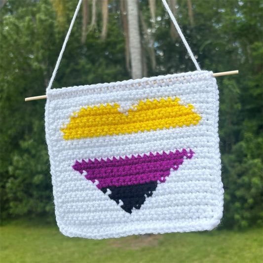 Non-Binary Pride Flag Tapestry