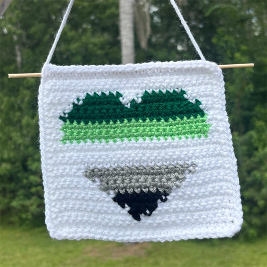 Aromantic Pride Flag Tapestry